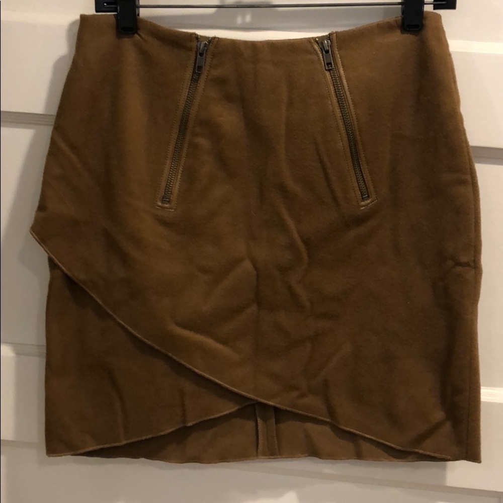 Brown Wool Mini skirt 2